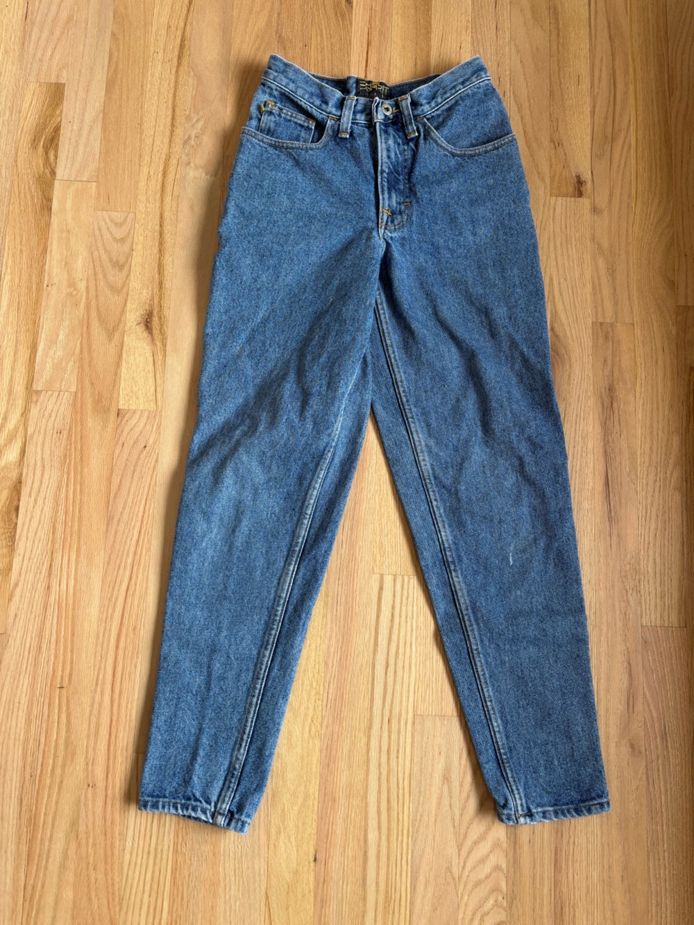 Esprit Women's Blue Cropped Straight-Leg Jeans